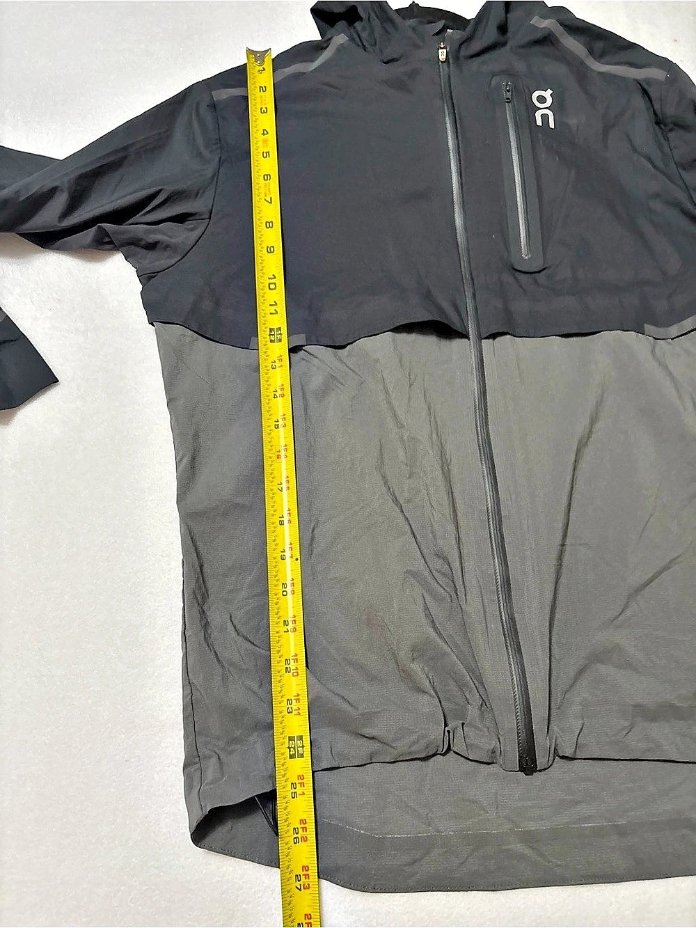 On Weather Jacket Color Block Performance Jacket water resistant packable M - Picture 7 of 8